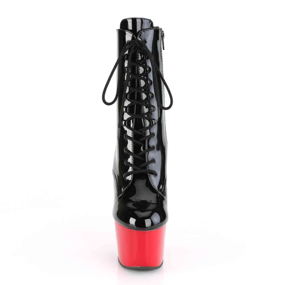 Pleaser - ADORE1020 Platform Boots, Pole dance shoes - Pole dance shoes - Black/Red